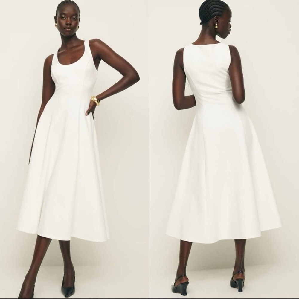 Reformation White Mikol Dress Small